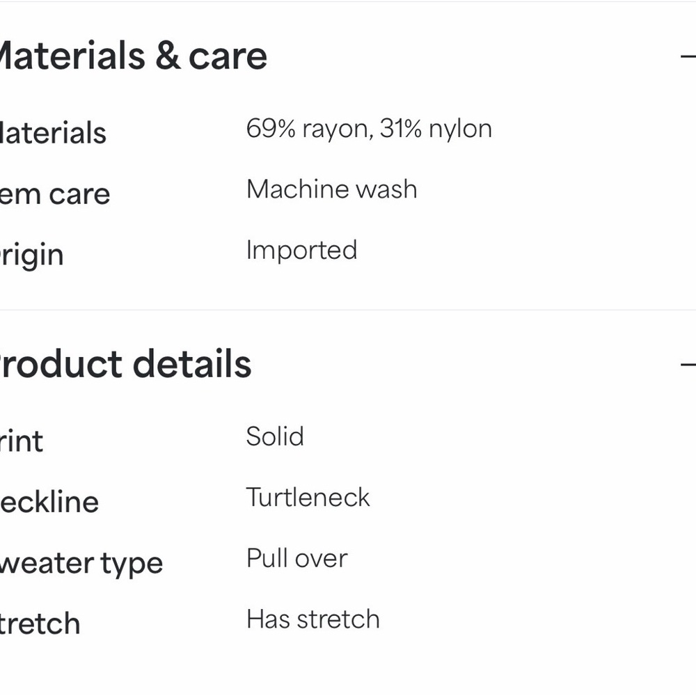 NWT Montgomery Post Brown Long Sleeve Ribbed Turtleneck Top - Picture 5 of 6